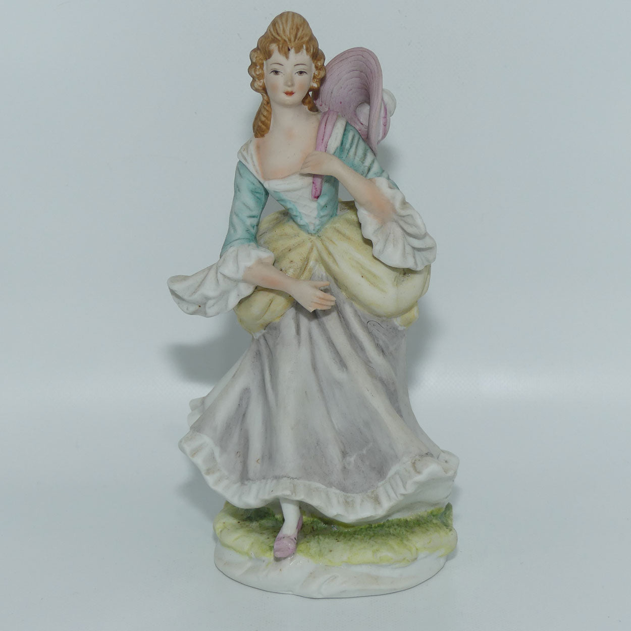 Vintage Japan Bisque | Victorian Style Lady | Crinoline Lady figure