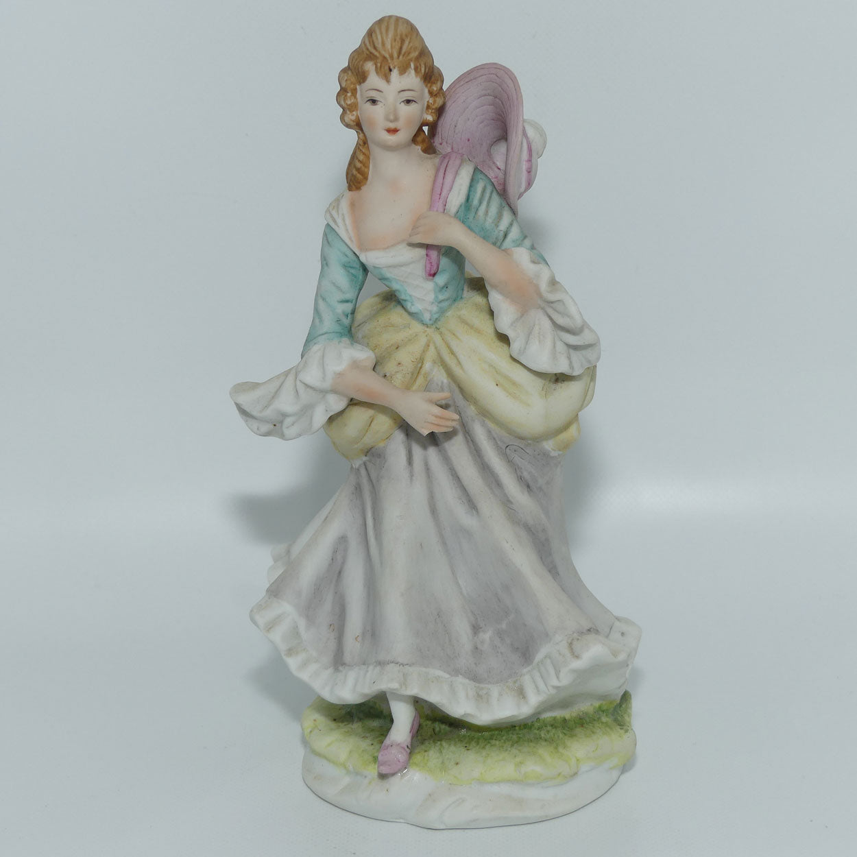 Vintage Japan Bisque | Victorian Style Lady | Crinoline Lady figure