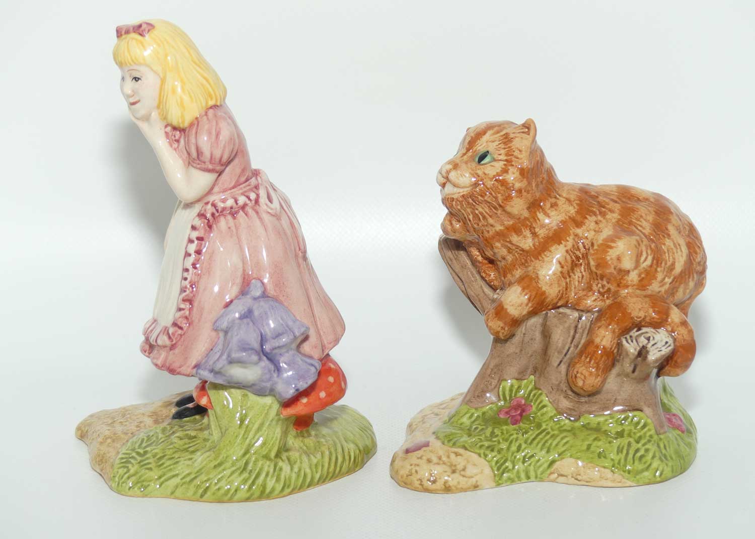 LC2 LC3 Beswick Alice in Wonderland and The Cheshire Cat figure pair | Ltd Ed