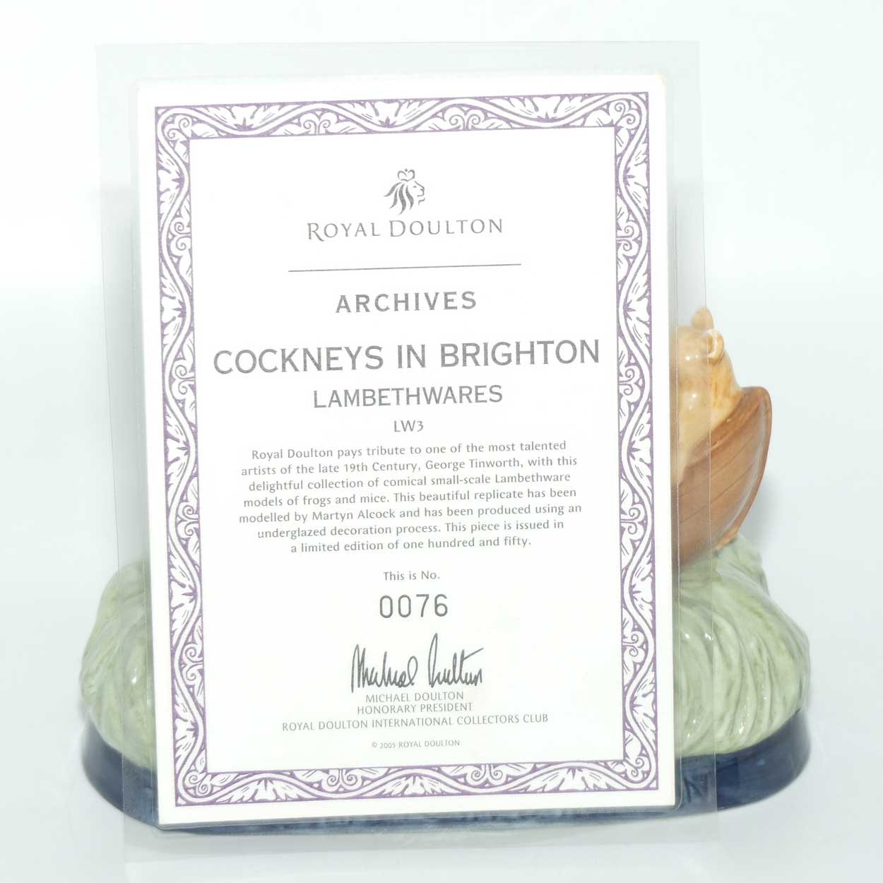 LW3 Royal Doulton Archives Lambethwares Cockneys in Brighton | LE 76/150