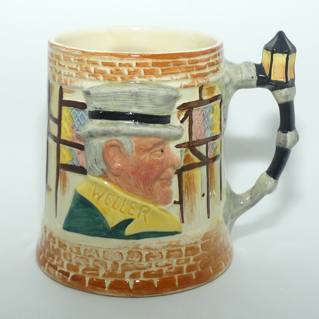 Lancaster and Sandland mug | Dickens low relief | Weller and Sairey Gamp  