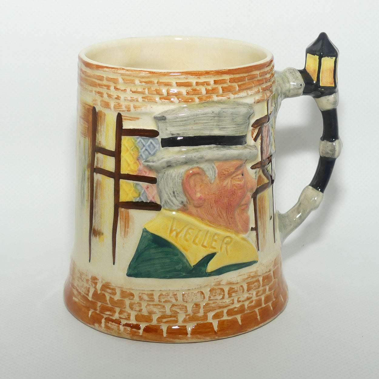 Lancaster and Sandland mug | Dickens low relief | Weller and Sairey Gamp  