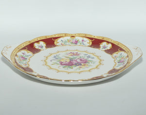 Royal Albert Bone China Lady Hamilton tab handle cake plate | #2 | © 1939 Royal Albert Ltd