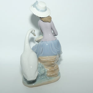 Lladro figure Goose Trying to Eat | #5034
