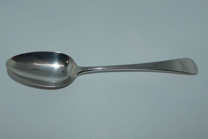 Georgian Sterling Silver Old English pattern desert spoon London 1835