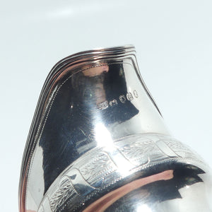 Geo III Sterling Silver Bright Cut decoration sugar and creamer | London 1802