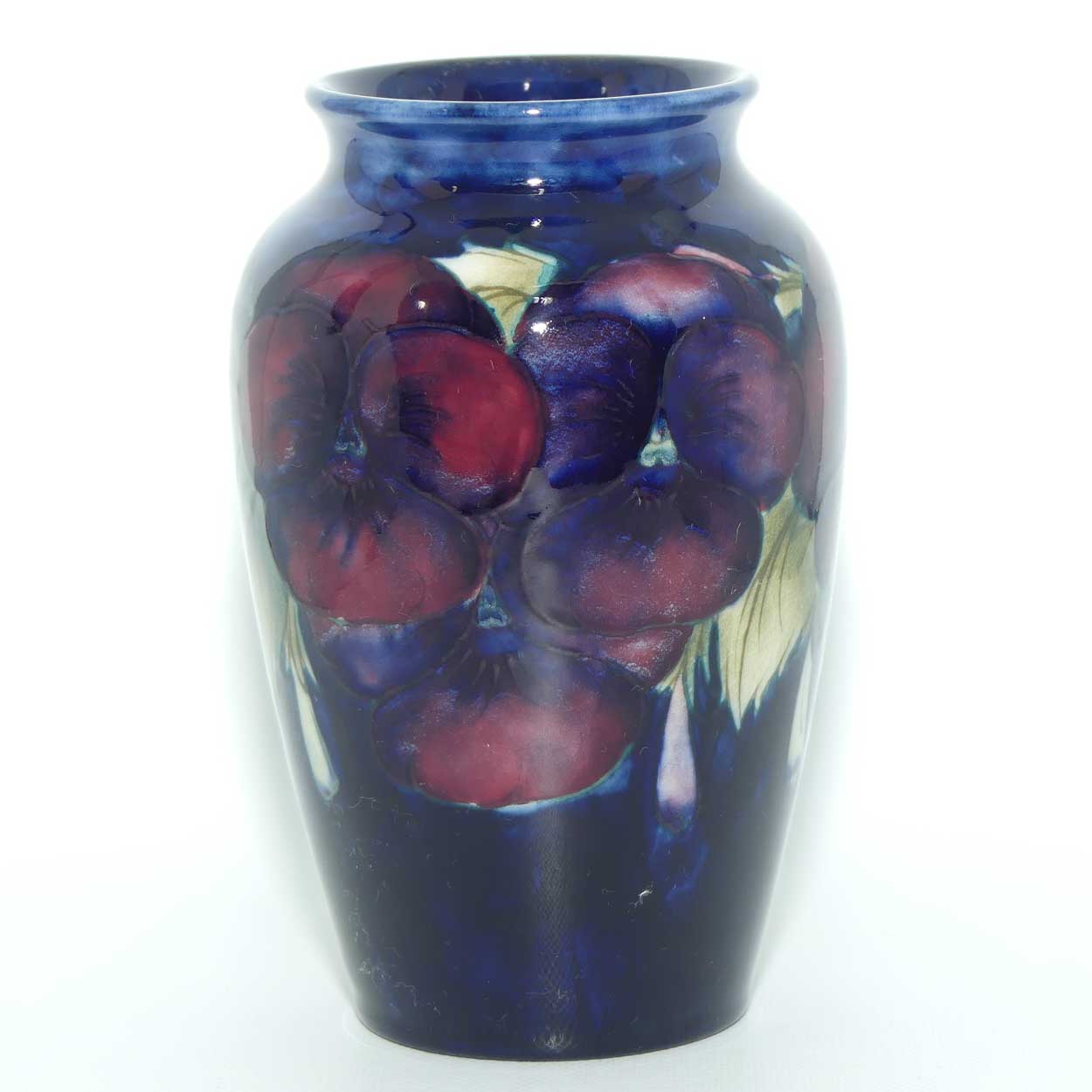William Moorcroft Pansy Shape M18 vase | scarce Yellow Pansy