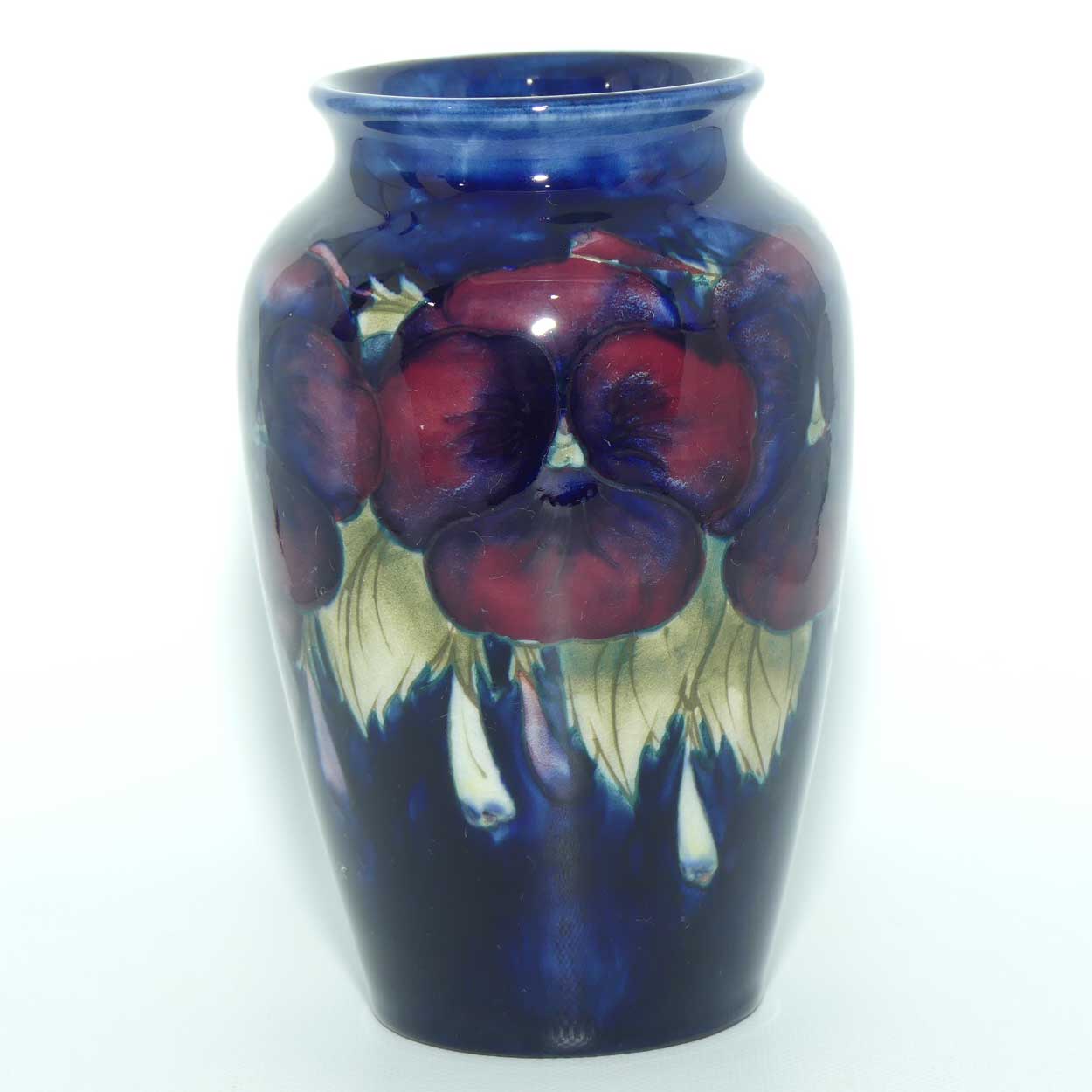 William Moorcroft Pansy Shape M18 vase | scarce Yellow Pansy