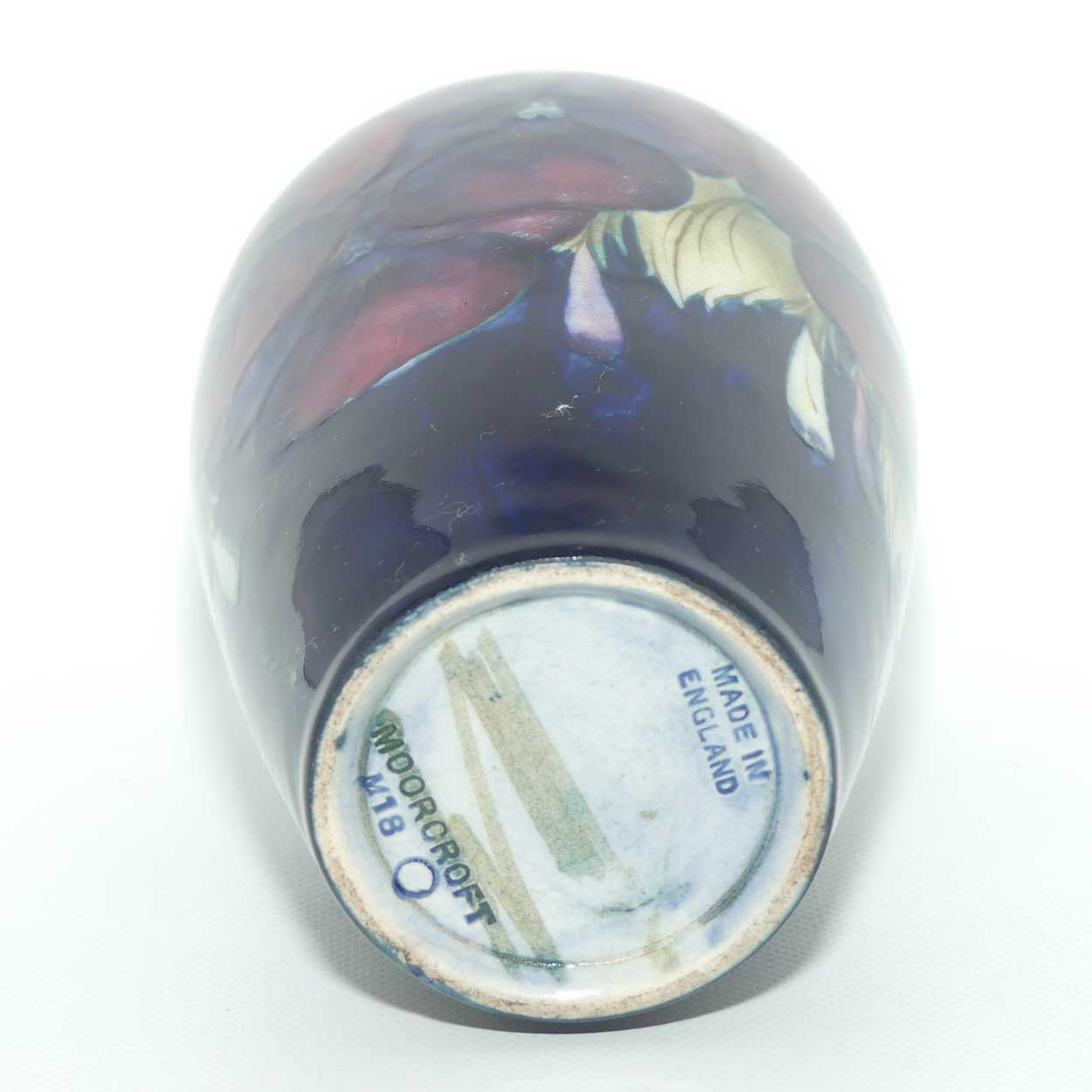 William Moorcroft Pansy Shape M18 vase | scarce Yellow Pansy