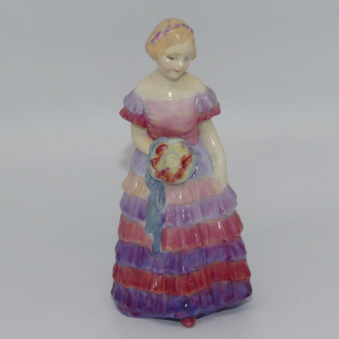 M30 Royal Doulton miniature figure Bridesmaid | Pink and Lavender