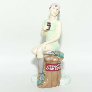 MCL14 Royal Doulton figure Coca Cola Calendar Girls | Coca Cola Bathing Belle | Drink Coca Cola | boxed