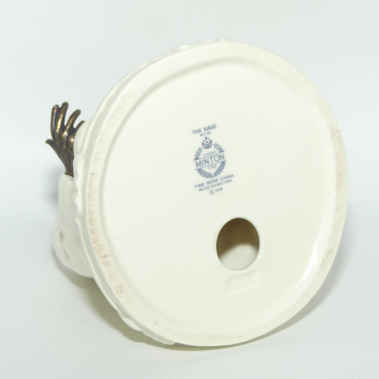 MS25 Minton The Sage figure | Porcelain and Cast Bronze