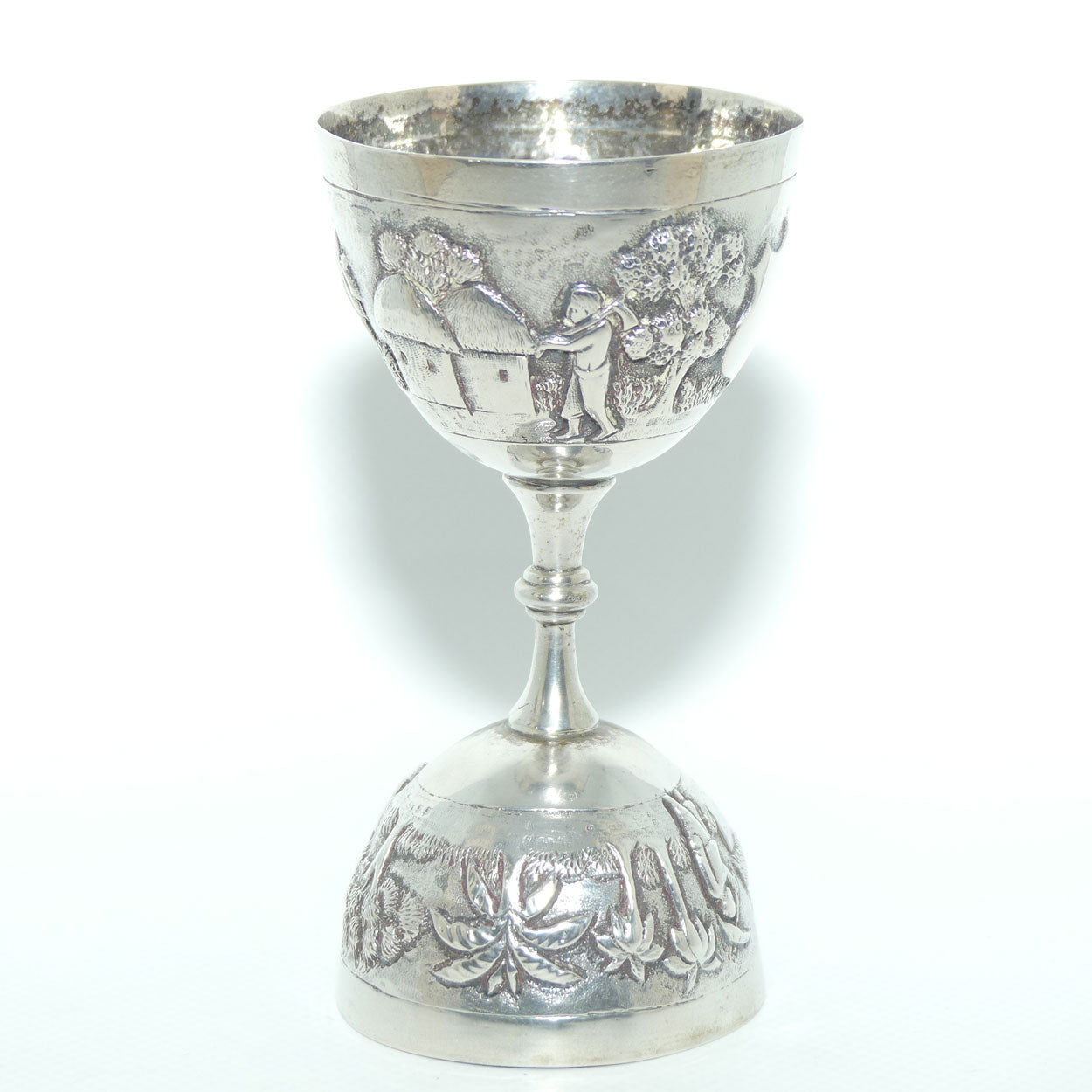 Quality double Ended Measure | Finely decorated with Farmer Country Scene