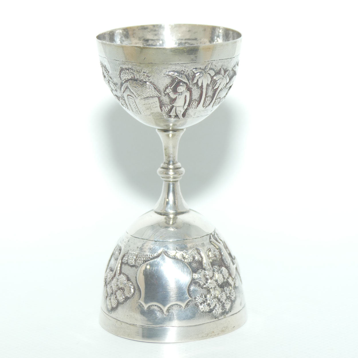 Quality double Ended Measure | Finely decorated with Farmer Country Scene