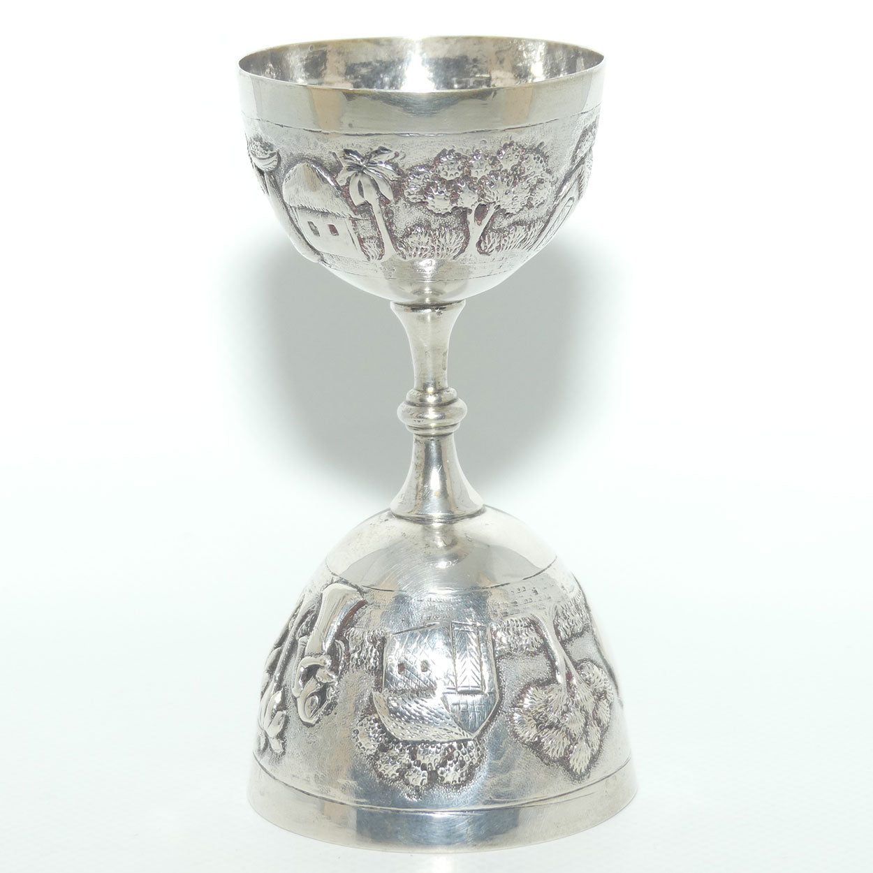 Quality double Ended Measure | Finely decorated with Farmer Country Scene