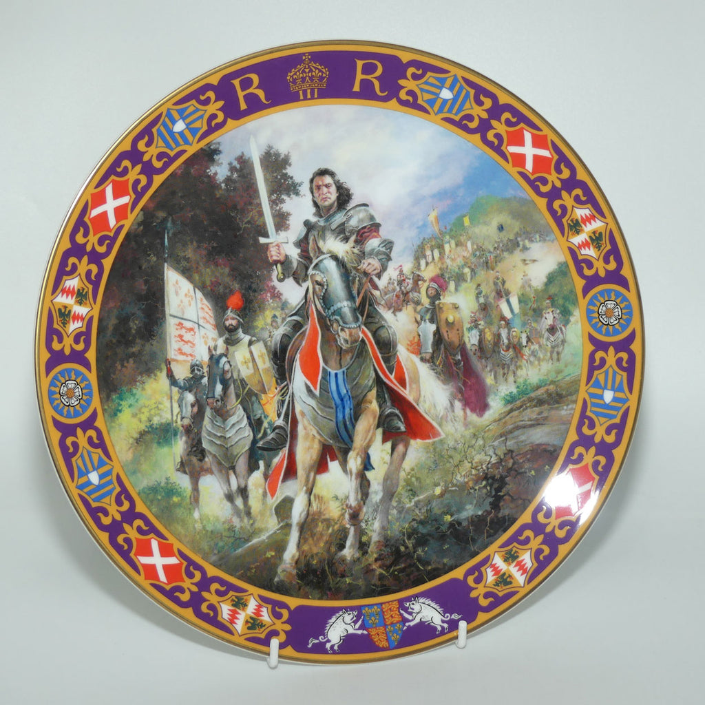 Royal Doulton Kings and Queens of the Realm PN143 plate | Richard III at Bosworth | LE 433 Box + cert