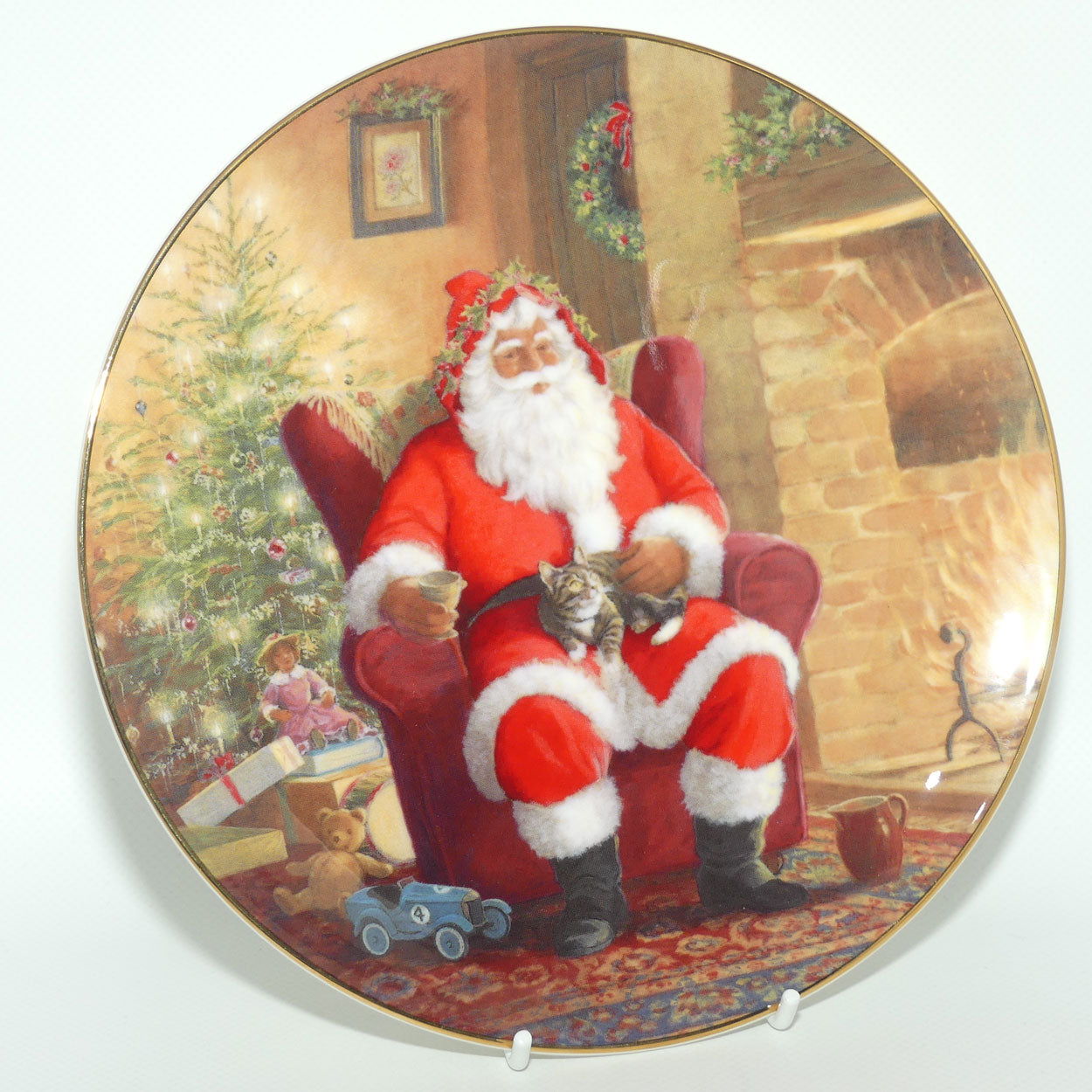 Royal Doulton plate PN193 | Christmas | A Well Earned Break | boxed