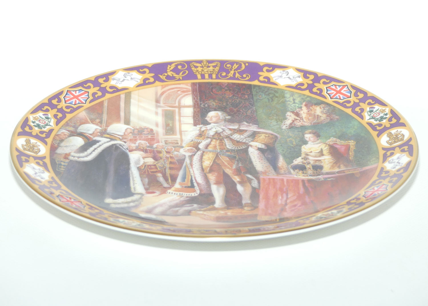 Royal Doulton Kings and Queens of the Realm PN203 plate | The Coronation of King George III | LE160