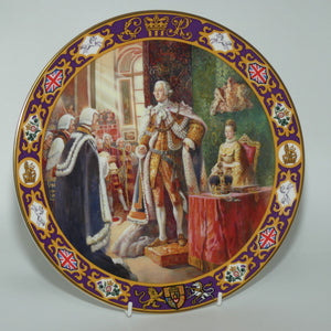 Royal Doulton Kings and Queens of the Realm PN203 plate | The Coronation of King George III | LE 194 box + Certificate  