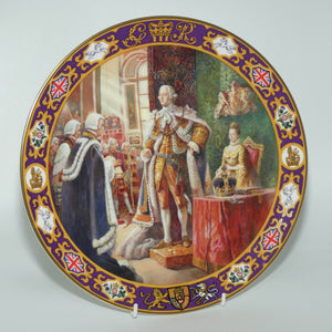 Royal Doulton Kings and Queens of the Realm PN203 plate | The Coronation of King George III | LE 194 box + Certificate  