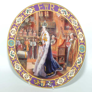 Royal Doulton Kings and Queens of the Realm PN206 plate | HM Queen Elizabeth II at her Coronation 2 June 1953 | LE 586+ cert