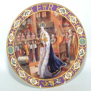 Royal Doulton Kings and Queens of the Realm PN206 plate | HM Queen Elizabeth II at her Coronation 2 June 1953 | LE 586+ cert