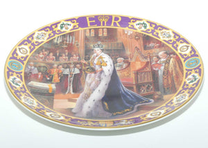 Royal Doulton Kings and Queens of the Realm PN206 plate | HM Queen Elizabeth II at her Coronation 2 June 1953 | LE 586+ cert