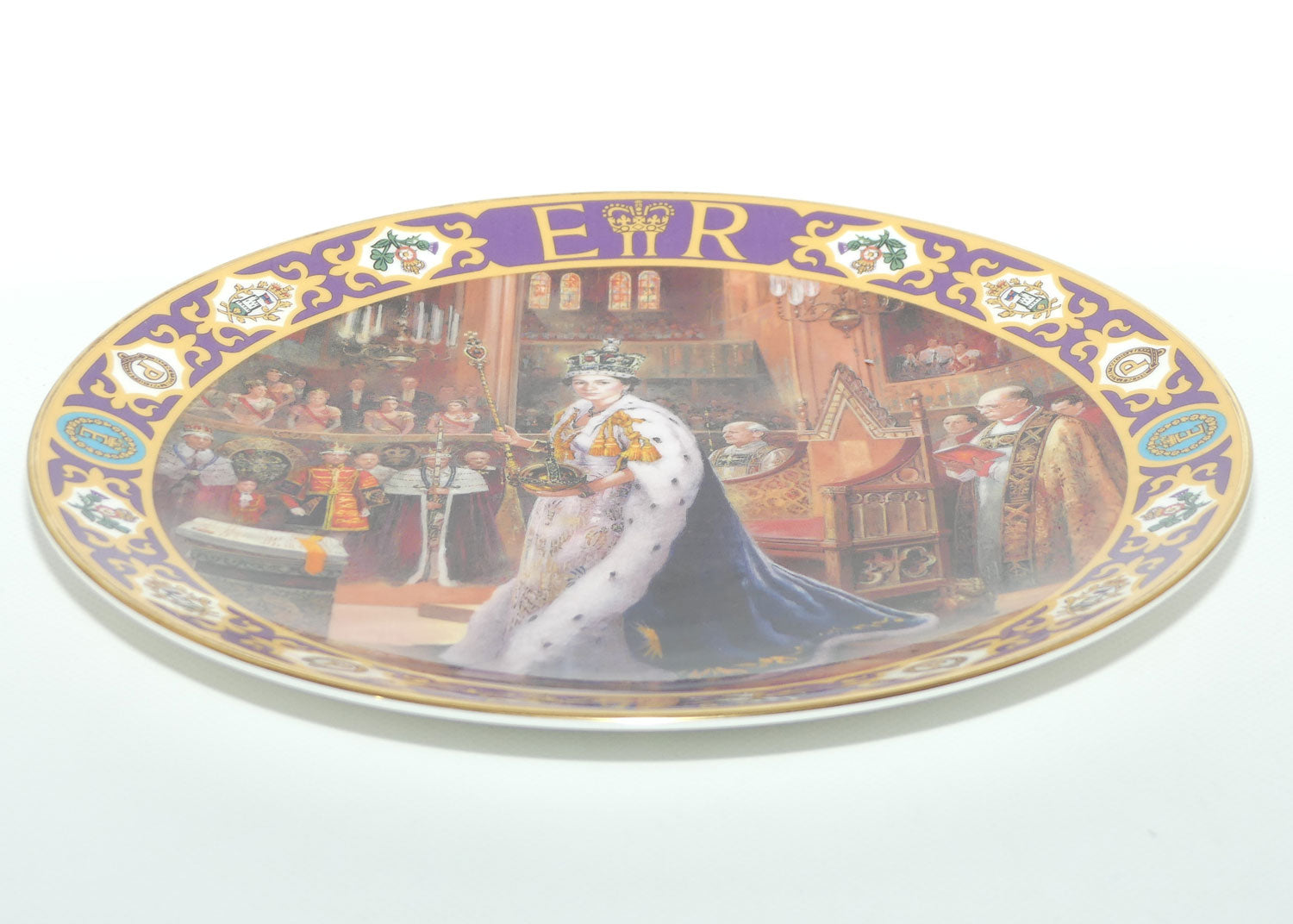 Royal Doulton Kings and Queens of the Realm PN206 plate | The Coronation of Queen Elizabeth II | LE818