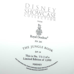 Royal Doulton Disney Showcase Collection plate | PN261 The Jungle Book | Ltd Ed