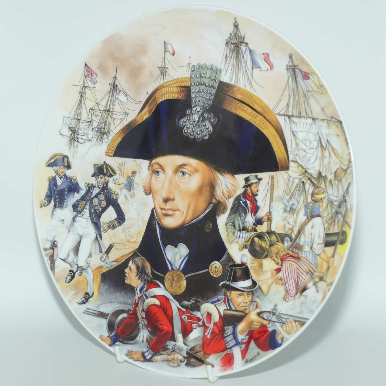 Royal Doulton Classics PN350 plate | Battle of Trafalgar depicts Vice Admiral Lord Horatio Nelson | LE1000