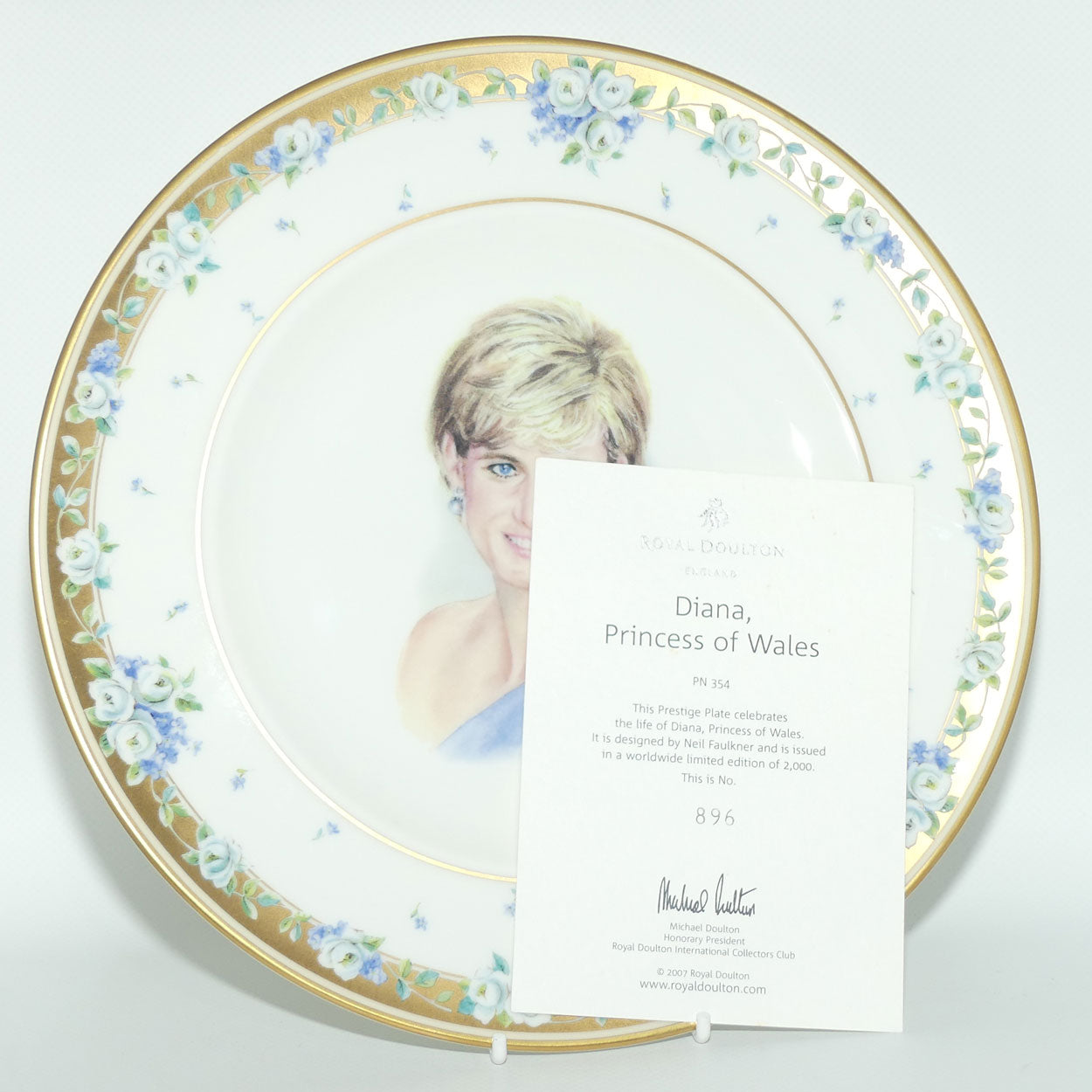 Royal Doulton Prestige plate | PN354 Diana Princess of Wales | LE896/2000 | boxed