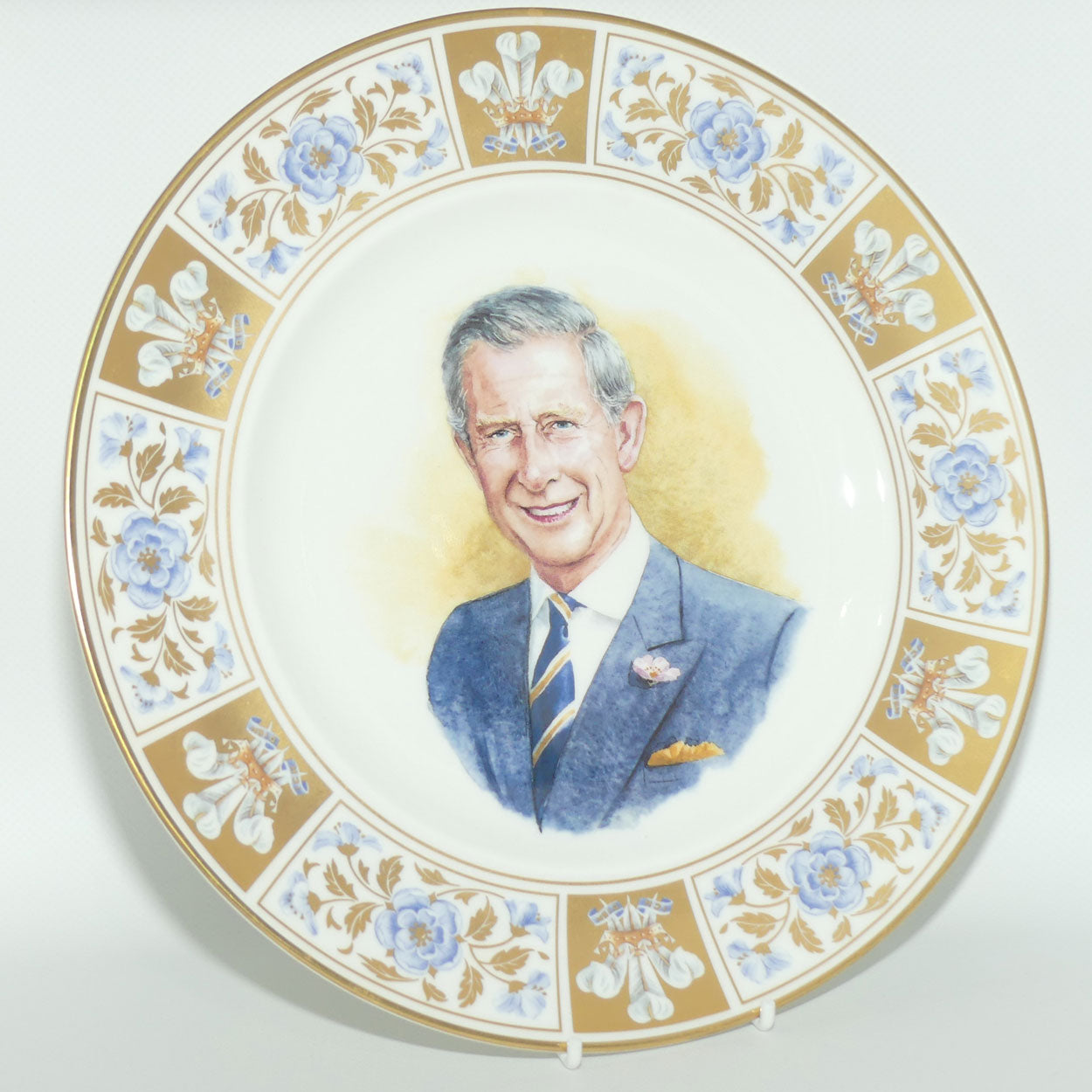 Royal Doulton Prestige plate | PN356 HRH Prince Charles 60th Birthday | LE108/500 | boxed