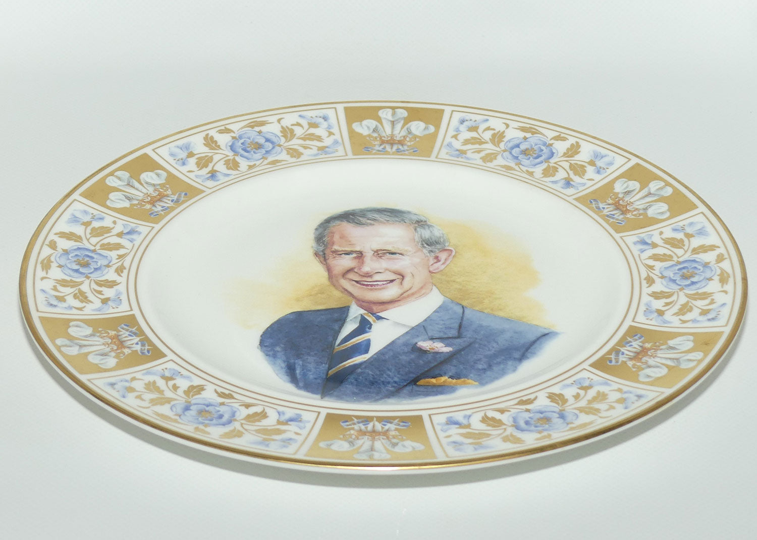 Royal Doulton Prestige plate | PN356 HRH Prince Charles 60th Birthday | LE108/500 | boxed