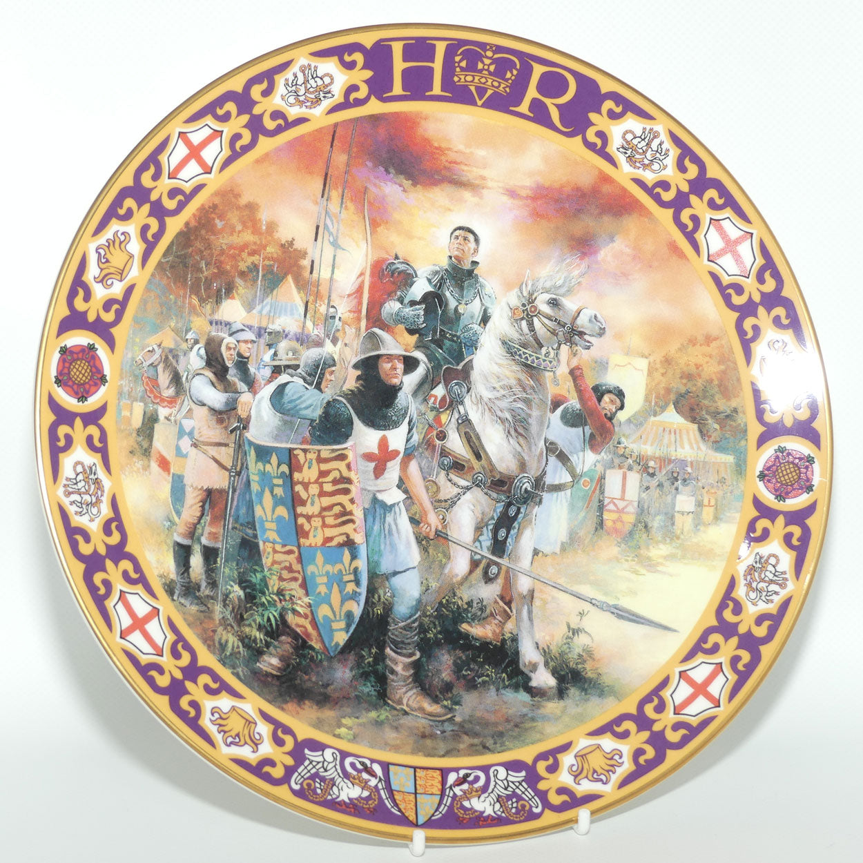 Royal Doulton Kings and Queens of the Realm PN3 plate | Henry V at Agincourt | LE1998