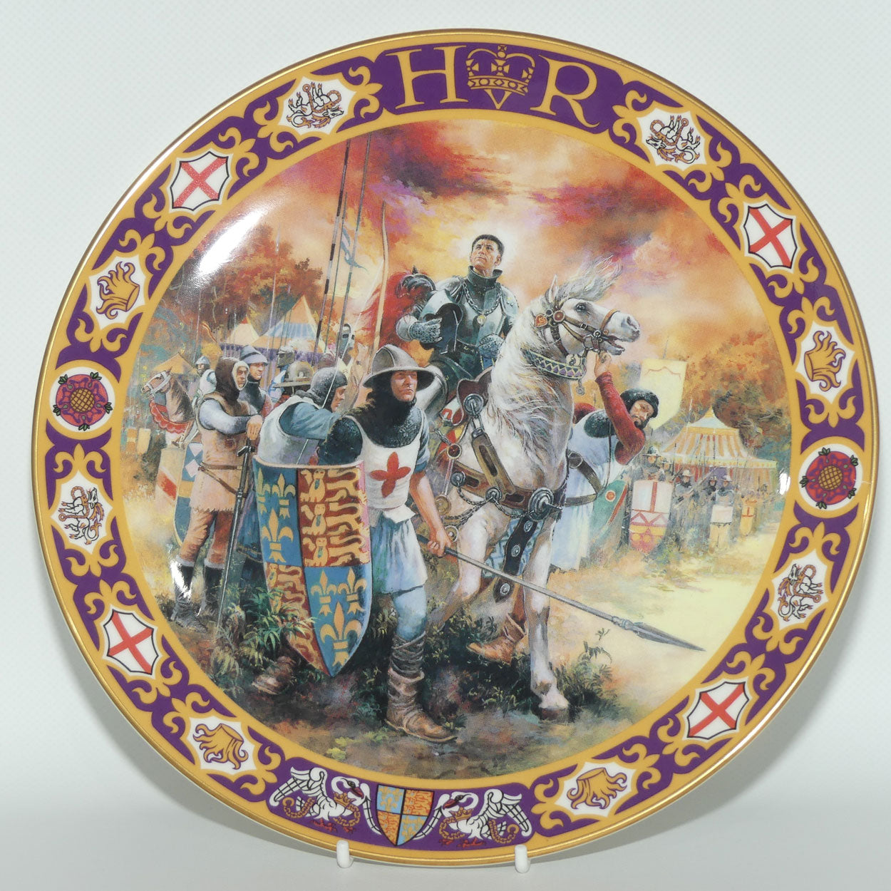 Royal Doulton Kings and Queens of the Realm PN3 plate | Henry V at Agincourt | LE1998