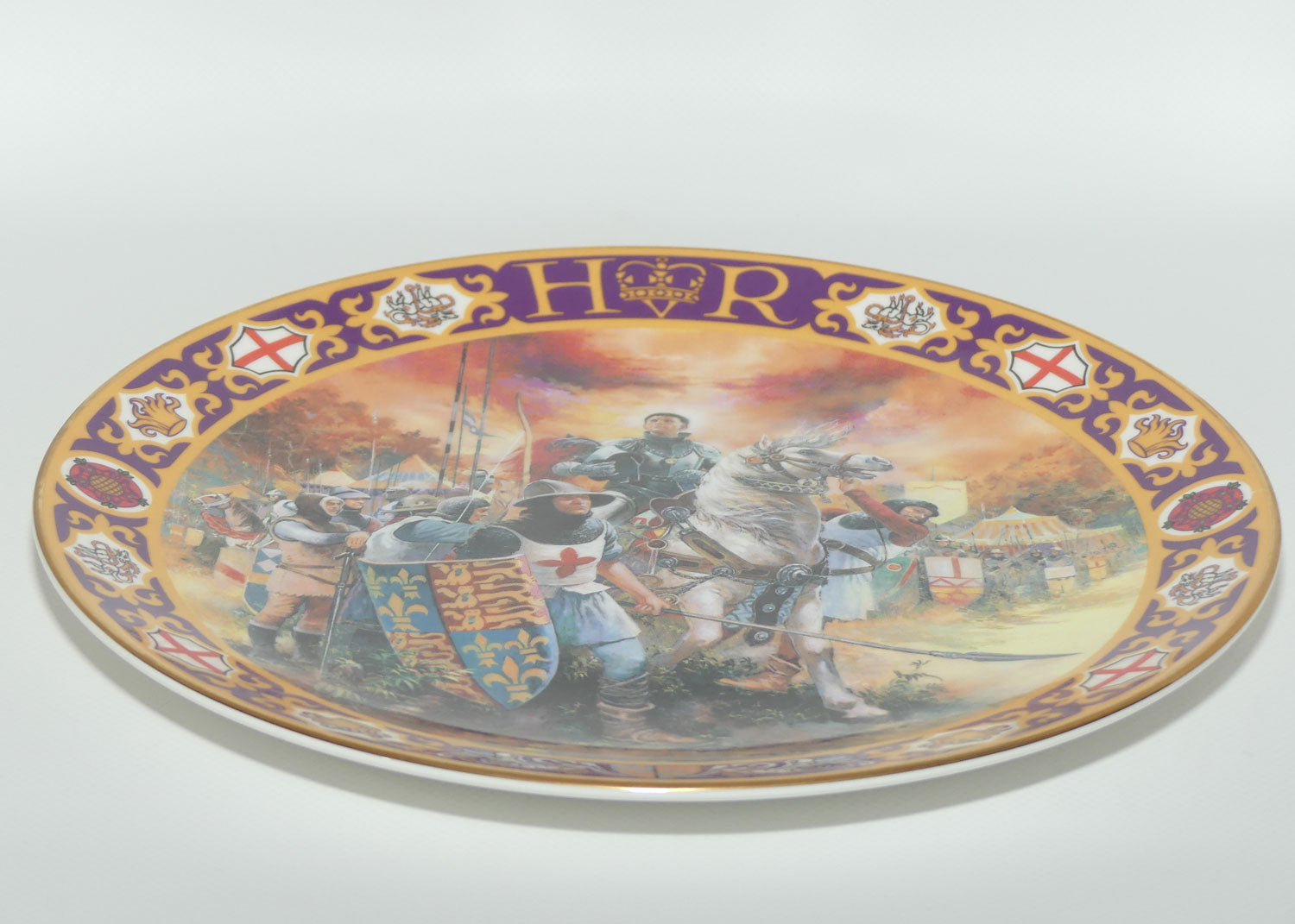 Royal Doulton Kings and Queens of the Realm PN3 plate | Henry V at Agincourt | LE1998