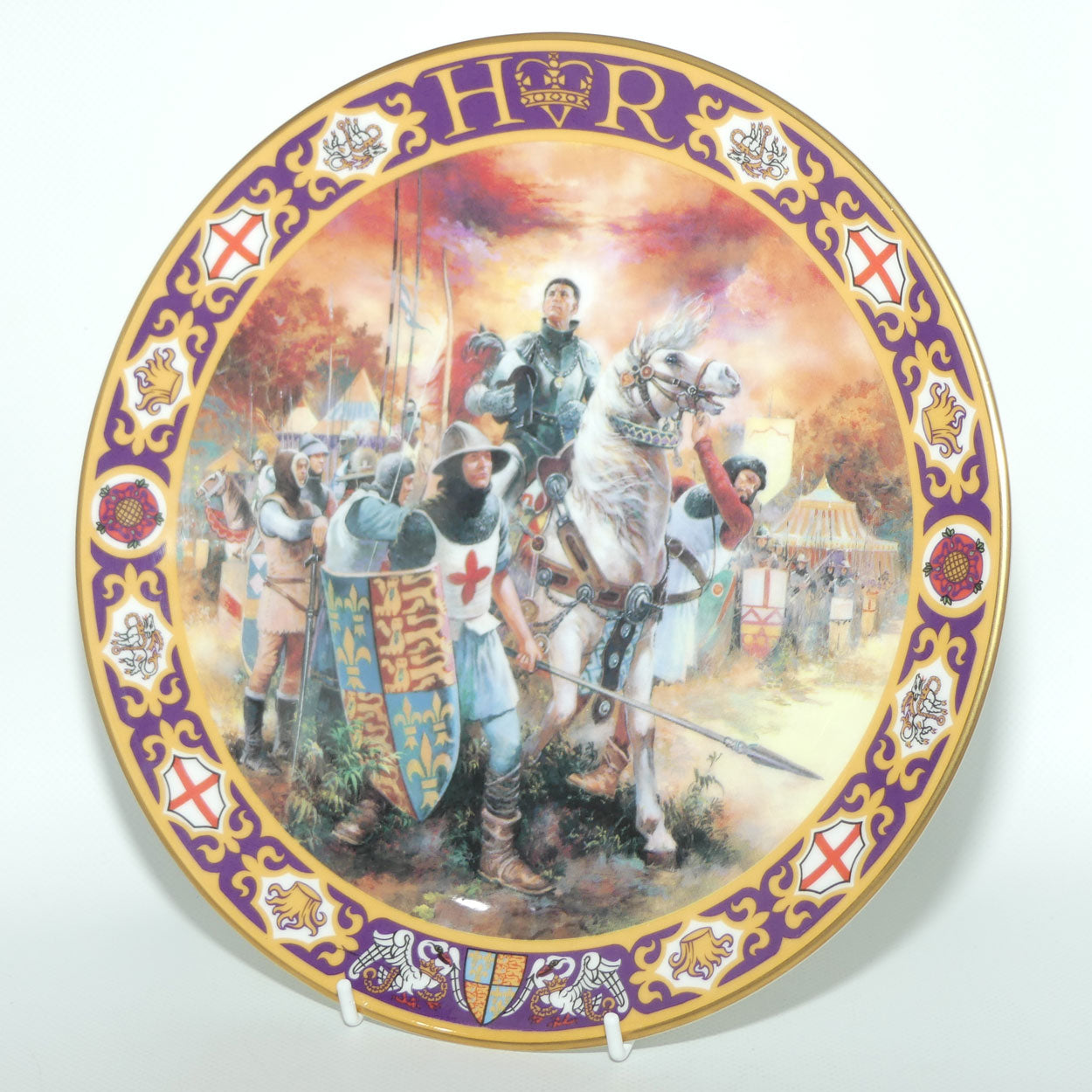 Royal Doulton Kings and Queens of the Realm PN3 plate | Henry V at Agincourt | LE101
