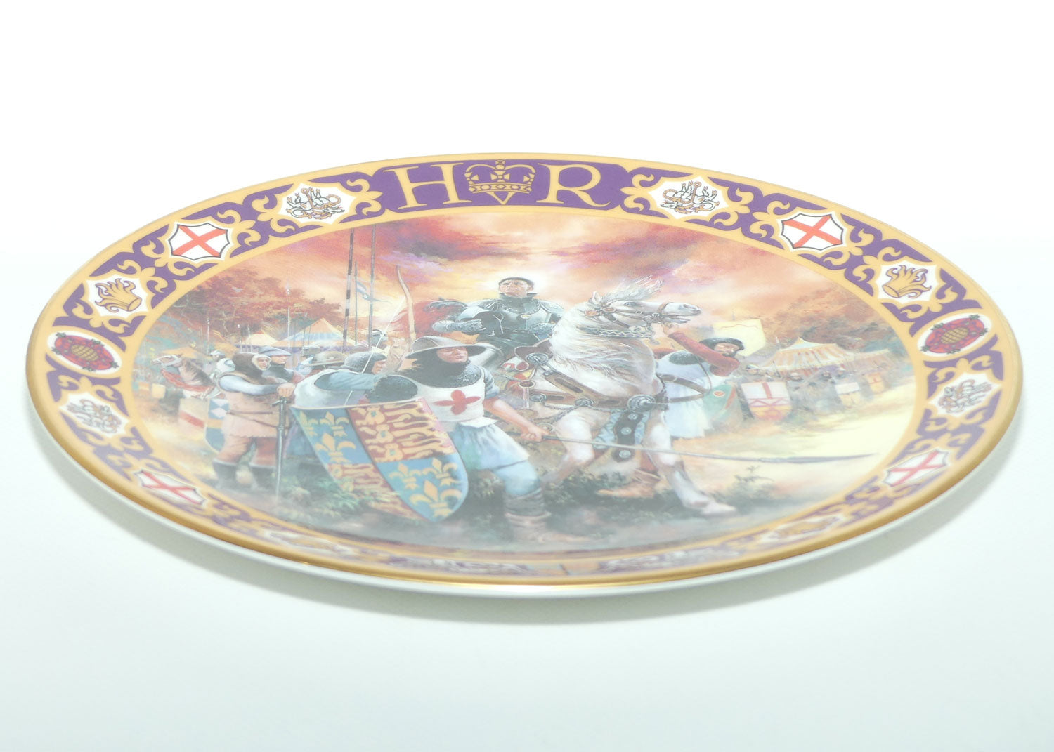 Royal Doulton Kings and Queens of the Realm PN3 plate | Henry V at Agincourt | LE101