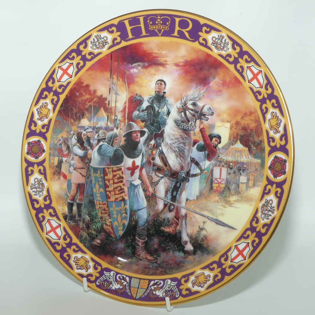 Royal Doulton Kings and Queens of the Realm PN3 plate | Henry V at Agincourt | LE 1232/3500