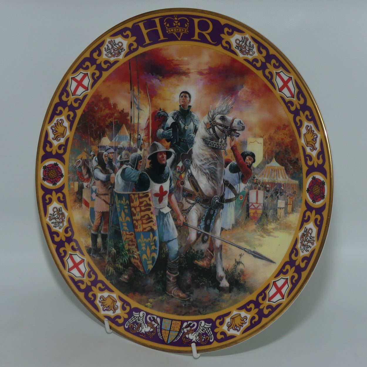 Royal Doulton Kings and Queens of the Realm PN3 plate | Henry V at Agincourt