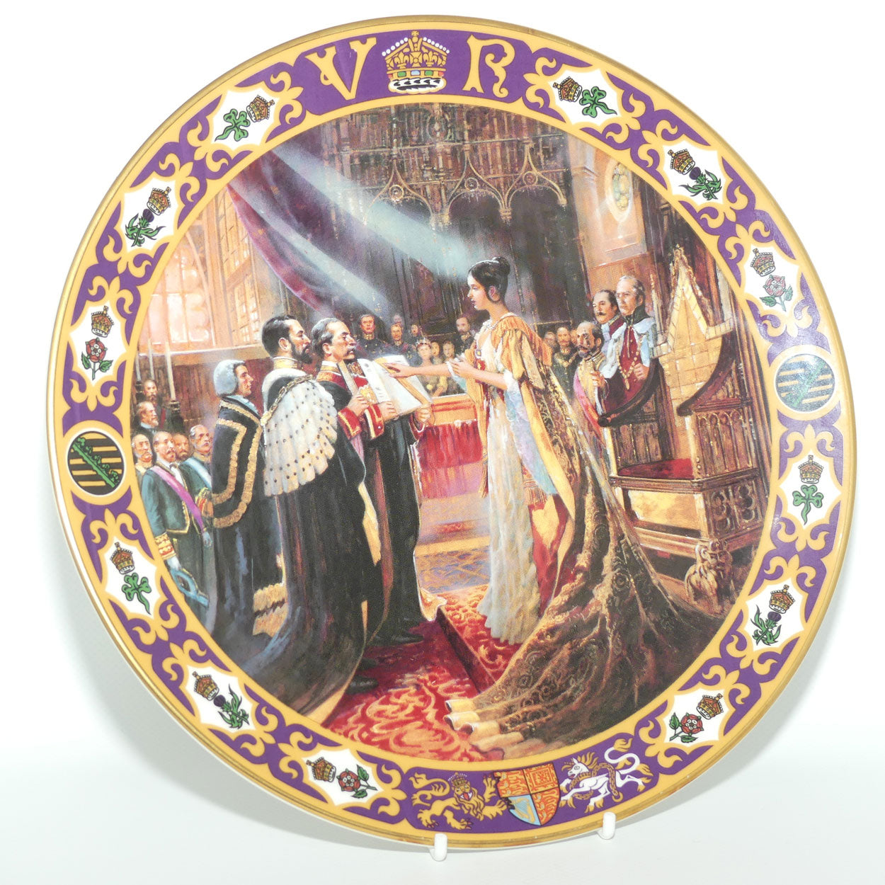 Royal Doulton Kings and Queens of the Realm PN4 plate | Queen Victoria's Coronation | LE1566