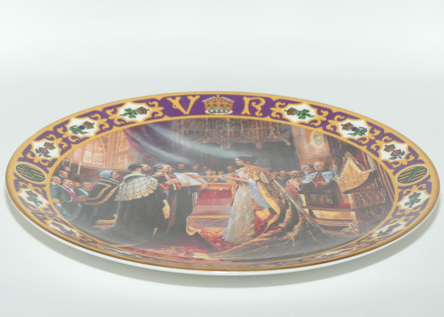 Royal Doulton Kings and Queens of the Realm PN4 plate | Queen Victoria's Coronation | LE1566