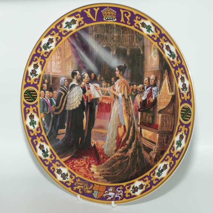 Royal Doulton Kings and Queens of the Realm PN4 plate | Queen Victoria's Coronation | LE 2061/3500