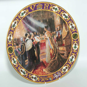 Royal Doulton Kings and Queens of the Realm PN4 plate | Queen Victoria's Coronation | LE 2061/3500