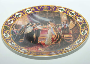 Royal Doulton Kings and Queens of the Realm PN4 plate | Queen Victoria's Coronation | LE 2061/3500