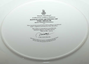 Royal Doulton Kings and Queens of the Realm PN4 plate | Queen Victoria's Coronation | LE 333 + cert