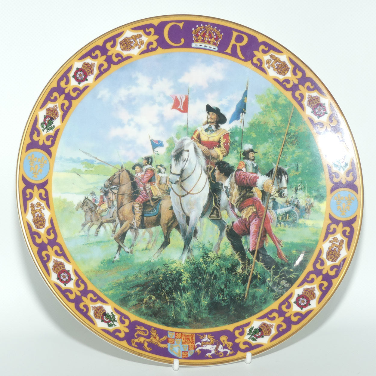 Royal Doulton Kings and Queens of the Realm PN53 plate | King Charles I at the Battle of Edgehill | LE 558