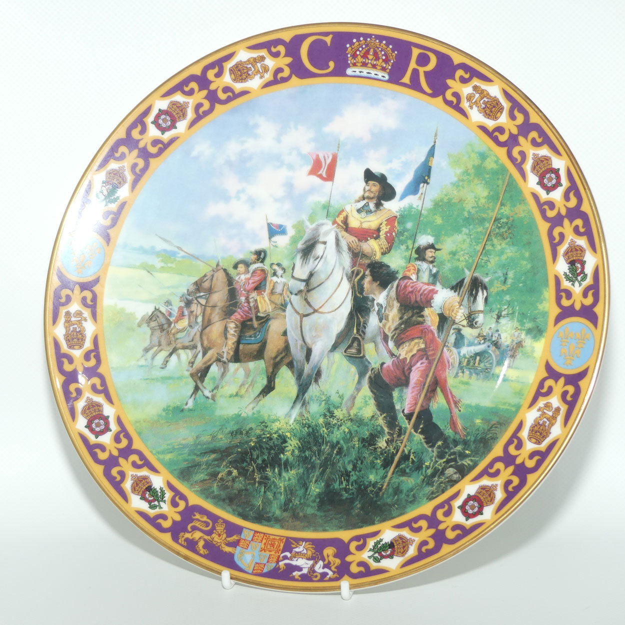 Royal Doulton Kings and Queens of the Realm PN53 plate | King Charles I at the Battle of Edgehill | LE 558