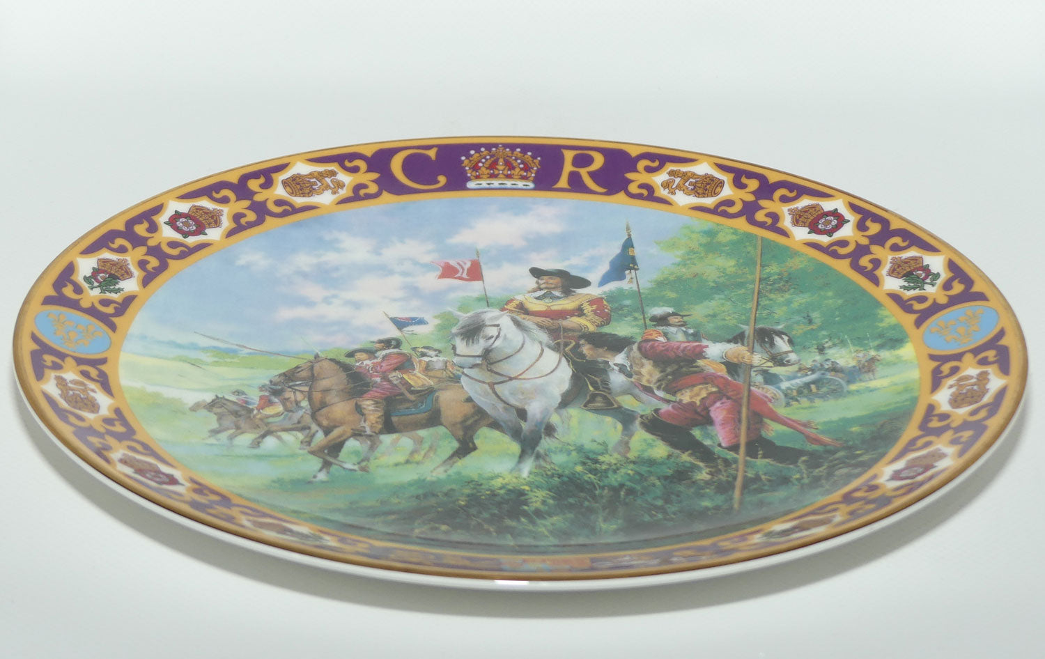 Royal Doulton Kings and Queens of the Realm PN53 plate | King Charles I at the Battle of Edgehill | LE 558