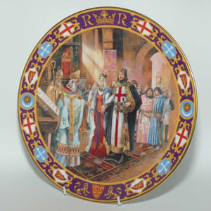 Royal Doulton Kings and Queens of the Realm PN74 plate | The Wedding of Richard I | LE 1020 + cert